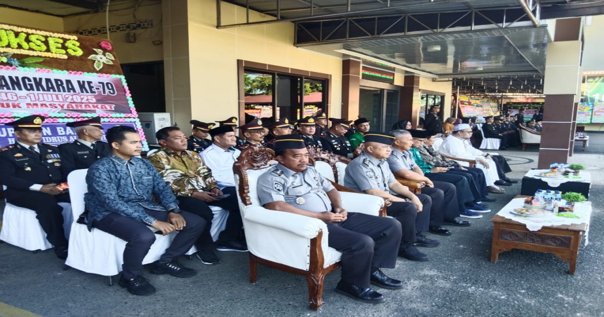 Lapas Narkotika Karang Intan Hadiri HUT Ke-79 Polri, Perkuat Kolaborasi Antar-Instansi