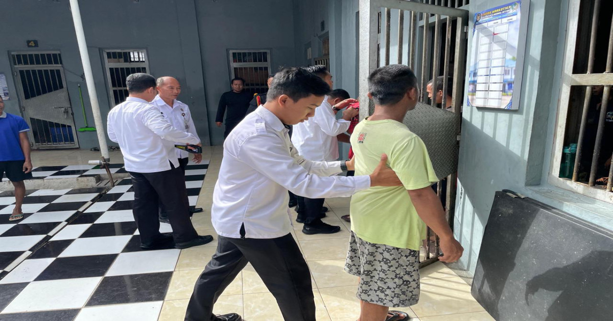 Lapas Narkotika Karang Intan Gencarkan Razia Blok Hunian, Tegaskan Komitmen Wujudkan Lapas Bersih dan Aman
