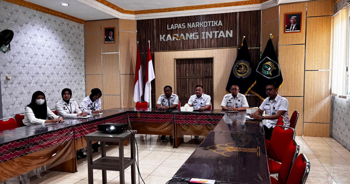 Lapas Narkotika Karang Intan Ikuti Sosialisasi Penyesuaian Nomenklatur Jabatan Pelaksana di Lingkungan Kementerian Imigrasi dan Pemasyarakatan
